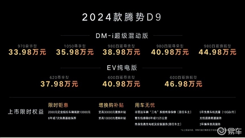 引领豪华电动化潮流: 24款腾势D9上市延续销量冠军辉煌