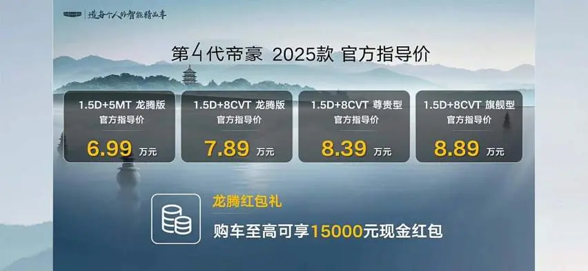 新款吉利帝豪购车手册，四款车型，手动+自动，该怎么选？